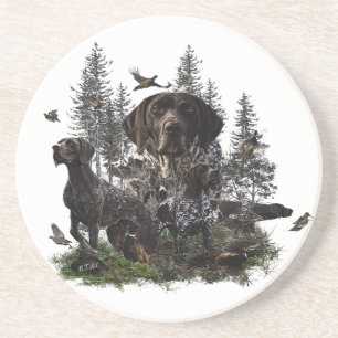 Duitse Shorthaired Pointers (SAP) Zandsteen Onderzetter
