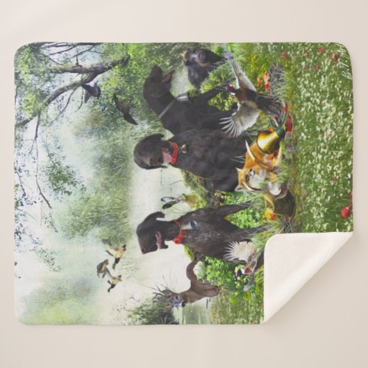 Duitse Shorthaired Pointers Sherpa Deken (Voorkant (horizontaal))