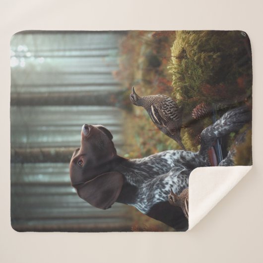 Duitse Shorthaired Pointers Sherpa Deken (Voorkant (horizontaal))