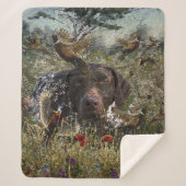 Duitse Shorthaired Pointers Sherpa Deken (Voorkant)