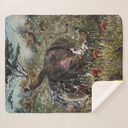 Duitse Shorthaired Pointers Sherpa Deken (Voorkant (horizontaal))