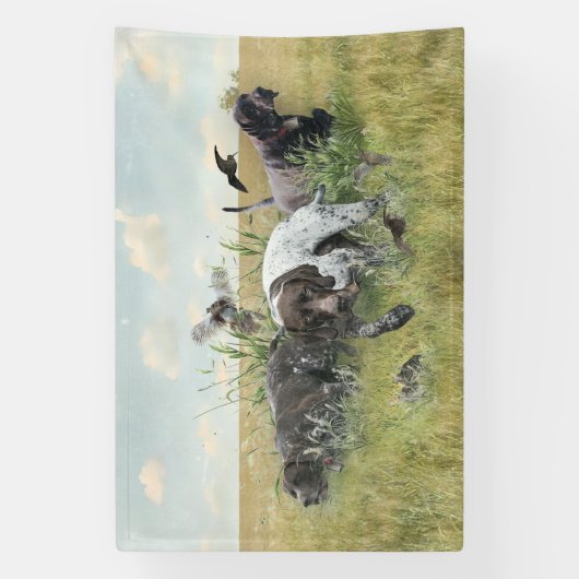 Duitse Shorthaired Pointers Spandoek (Verticaal)