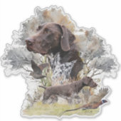 Duitse Shorthaired Pointers Sticker (Voorkant)