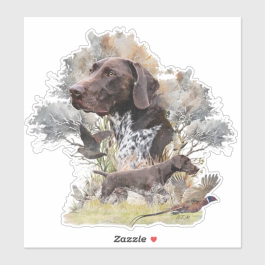 Duitse Shorthaired Pointers Sticker (Vel)
