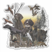 Duitse Shorthaired Pointers Sticker (Voorkant)