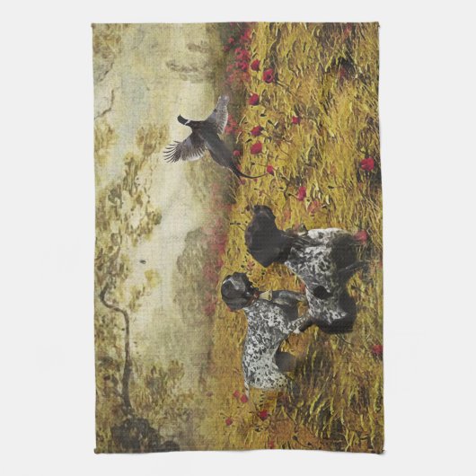 Duitse Shorthaired Pointers Theedoek (Verticaal)