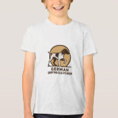 Duitse Shorthaired Pointers Tri-Blend Shirt (Voorkant)