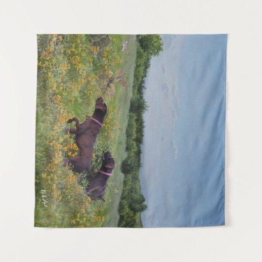 Duitse Shorthaired Pointers Wandkleed (Voorkant (horizontaal))