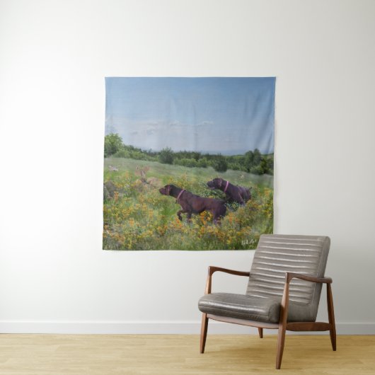 Duitse Shorthaired Pointers Wandkleed (In situ)