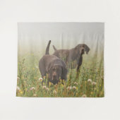 Duitse Shorthaired Pointers Wandkleed (Voorkant (horizontaal))