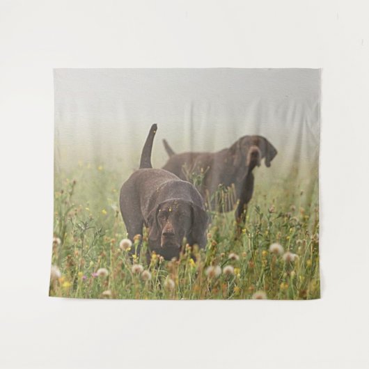 Duitse Shorthaired Pointers Wandkleed (Voorkant (horizontaal))