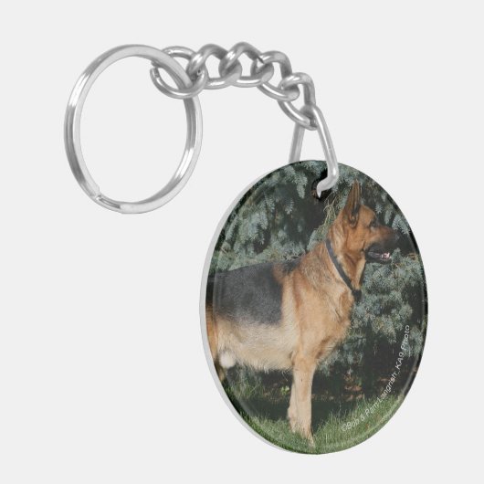 Duitse Show Shepherd Sleutelhanger (Voorkant Links)