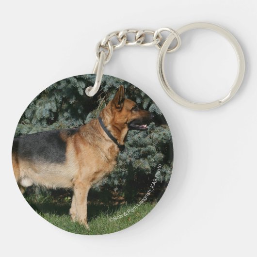 Duitse Show Shepherd Sleutelhanger (Achterkant)