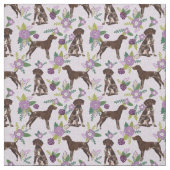 Duitse sinaasappelfloralen stof (Swatch)