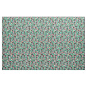 Duitse sinaasappelmoes turquoise stof (Fat Quarter)