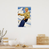 Duitse Ski Poster (Keuken)