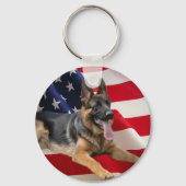 Duitse Sleutelhanger Shepherd America (Voorkant)