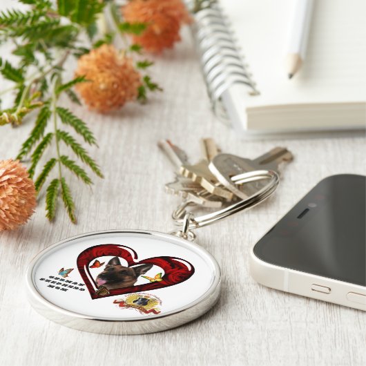 Duitse Sleutelhanger Shepherd Mam (Zijkant)