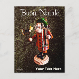 Duitse "Smoker Man" - Betonbrander - Kerstmis Briefkaart