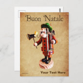 Duitse "Smoker Man" Incense Burner Briefkaart (Voorkant / Achterkant)