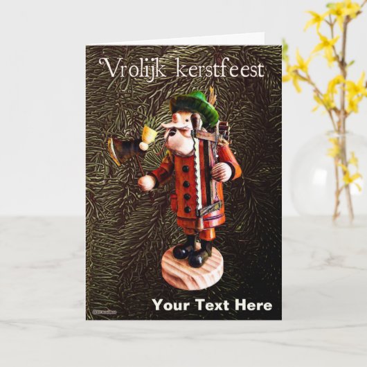 Duitse "Smoker Man" Incense Burner Kaart (Gele Bloem)