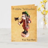 Duitse "Smoker Man" incense Burner Kaart (Gele Bloem)