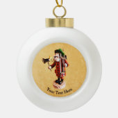 Duitse "Smoker Man" Incense Burner Keramische Bal Ornament (Voorkant)