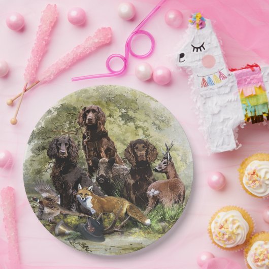 Duitse Spanjaarden ( Deutscher Wachtelhund ) Papieren Bordje (Feest)