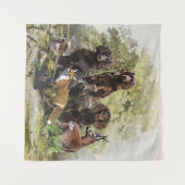 Duitse Spanjaarden ( Deutscher Wachtelhund ) Wandkleed (Voorkant (horizontaal))