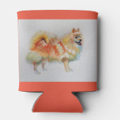 Duitse Spitz hond 'Ik lach omdat ik kan' Kaarten Blikjeskoeler (Achterkant)