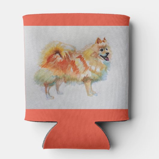 Duitse Spitz hond 'Ik lach omdat ik kan' Kaarten Blikjeskoeler (Achterkant)