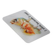 Duitse Spitz hond 'Ik lach omdat ik kan' Kaarten Magneet (Rechterzijde)