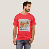 Duitse Spitz hond 'Ik lach omdat ik kan' Kaarten T-shirt (Voorkant volledig)