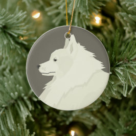 Duitse Spitz Keramisch Ornament