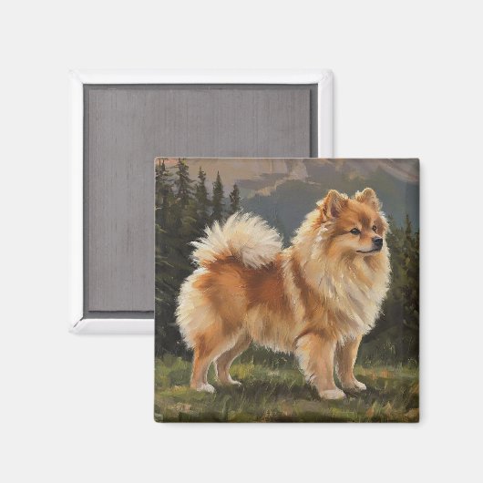 Duitse spitz magneet (Voorkant / Achterkant)