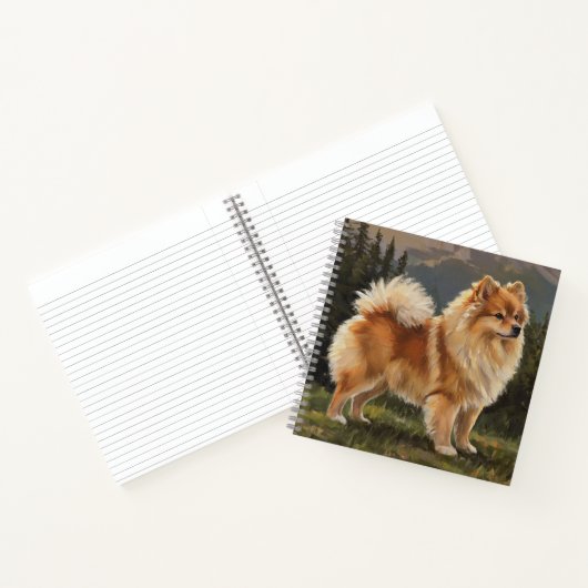 Duitse Spitz Notitieboek (Binnen)