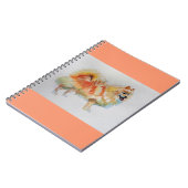 Duitse Spitz Pomeranian Aquarel Hond Honden Notitieboek (Linkerzijde)