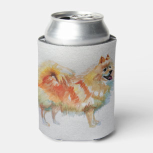 Duitse Spitz Pommeren Waterverf Dog Dogs Blikjeskoeler