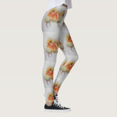 Duitse Spitz Pommerse Hondenhonden Oranje Leggings (Rechts)