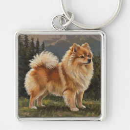 Duitse Spitz Sleutelhanger