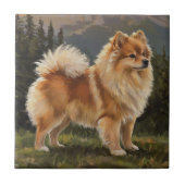 Duitse spitz tegeltje (Voorkant)
