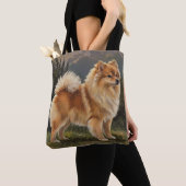 Duitse Spitz Tote Bag (Dichtbij)