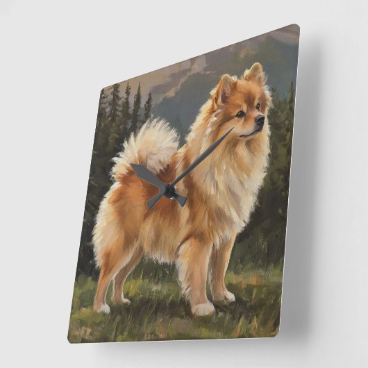 Duitse Spitz Vierkante Klok (Hoek)