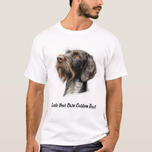 Duitse Staalharige Pointer Maak Je Eigen Tekst T-shirt