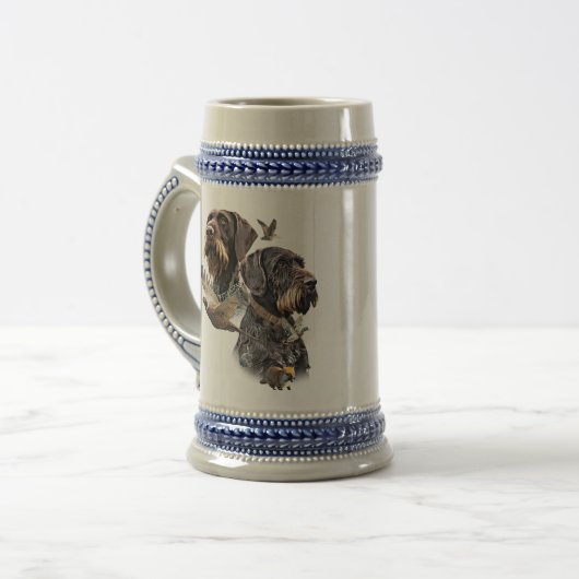 Duitse Staande Draadhar Bierpul (Voorkant links)
