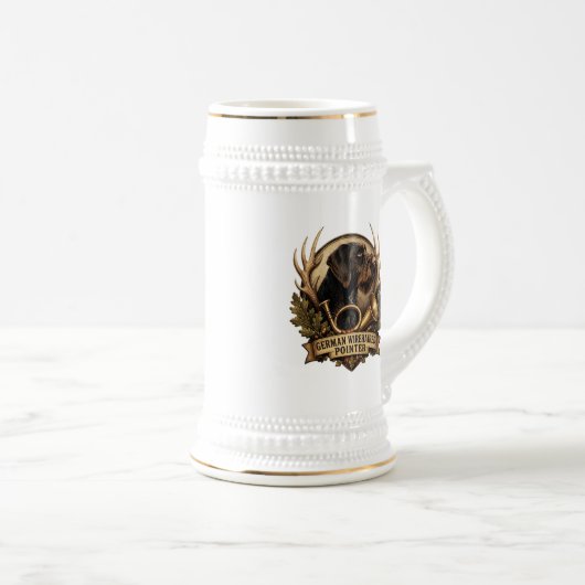 Duitse Staande Draadhar Bierpul (Voorkant rechts)