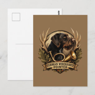 Duitse Staande Draadhar Briefkaart