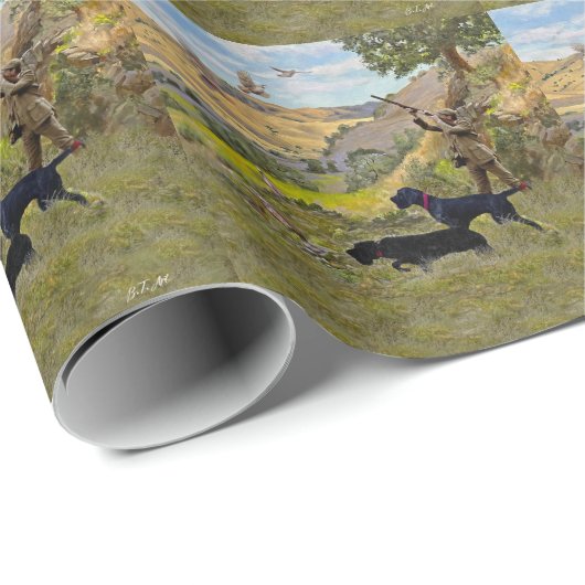 Duitse Staande Draadhar Cadeaupapier (Rol Hoek)