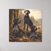 Duitse Staande Draadhar Canvas Afdruk (Voorkant)