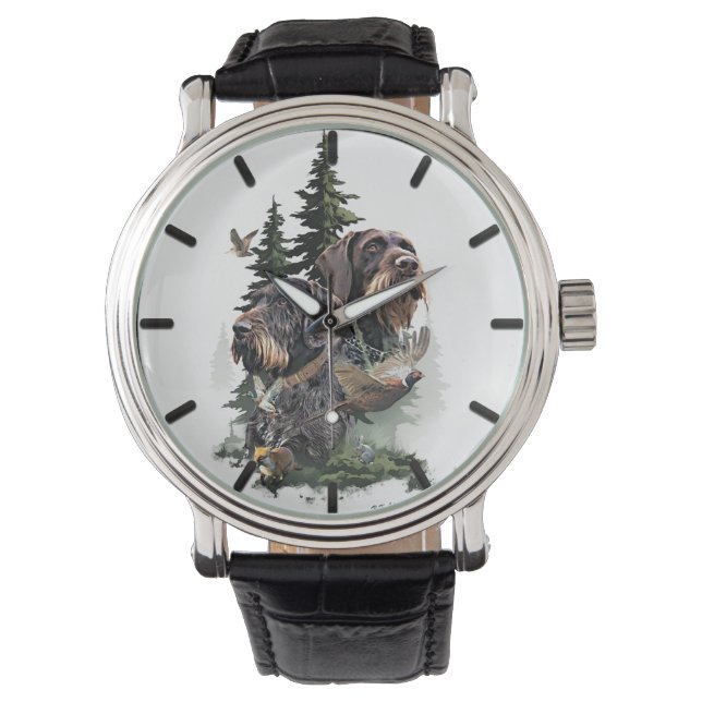 Duitse Staande Draadhar Horloge (Voorkant)
